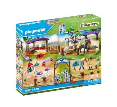 Opakowanie Playmobil Turniej jeździecki z myjnią dla koni 70871