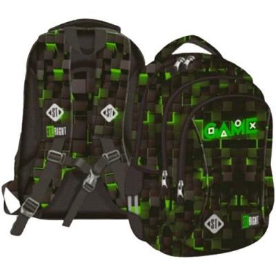 Plecak 3 komorowy BP77 Green Game. Wydawca: ST-MAJEWSKI. SmakLiter.pl Opakowanie Plecak 3 komorowy BP77 Green Game