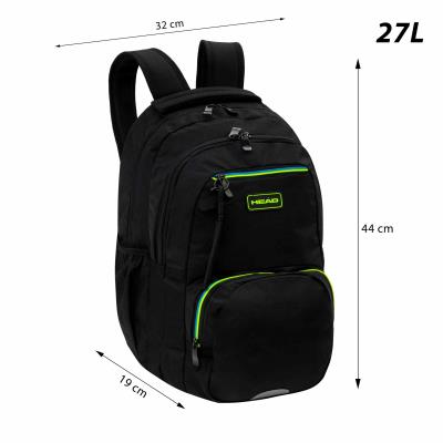 Opakowanie Plecak 3-komorowy Head Black Green/Blue AB200