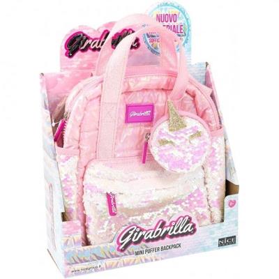 Opakowanie Plecak mini puff z portfelem róż