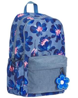 Plecak szkolny Bloom niebieski OXFORD. Wydawca: Oxford. SmakLiter.pl Opakowanie Plecak szkolny Bloom niebieski OXFORD