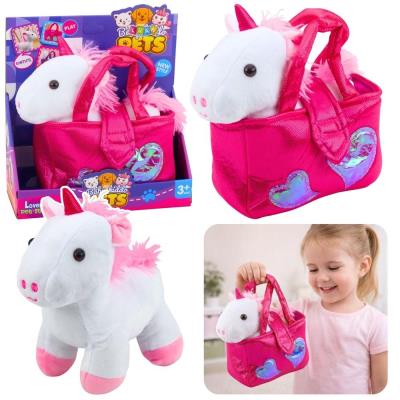 Opakowanie Pliszkowa maskotka Jednorożec w torbie 25cm