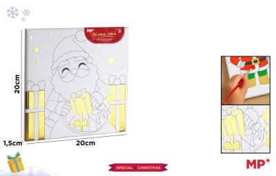 Opakowanie Płótno do malowania złocone - prezenty 20x20cm