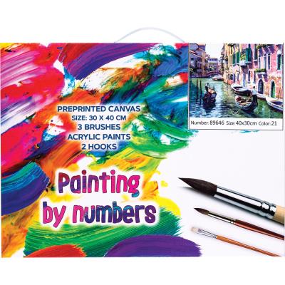 Opakowanie Płótno malarskie ze szkicem do pomalowania 30x40 CM 89646 CENTRUM