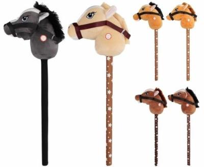 Opakowanie Pluszak Koń na kiju z głosem 70cm mix