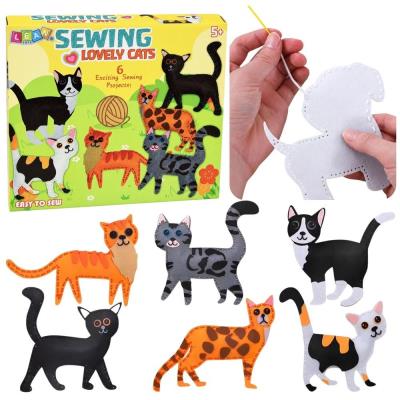 Opakowanie Pluszaki do szycia filcowe Kotki DIY 6szt