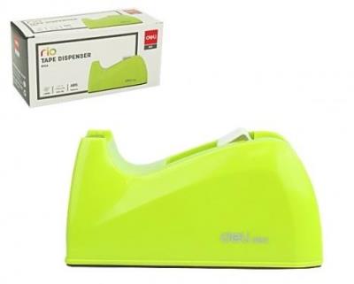 Podajnik do taśmy klejącej Rio zielony DELI. Wydawca: DELI. SmakLiter.pl Opakowanie Podajnik do taśmy klejącej Rio zielony DELI