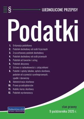 Okładka książki Podatki - 9.10.2025