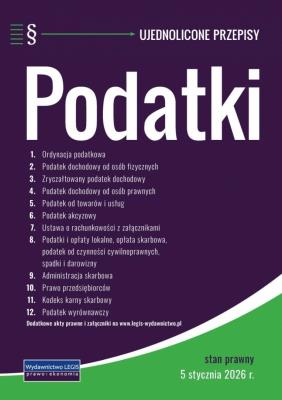 Okładka książki Podatki - stan prawny 5 stycznia 2026 r.