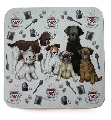 Podkładka pod kubek C247 Psy i herbata. Wydawca: Alex Clark. SmakLiter.pl Opakowanie Podkładka pod kubek C247 Psy i herbata