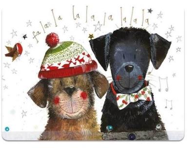 Opakowanie Podkładka pod talerz Świąteczne psy La la Święta