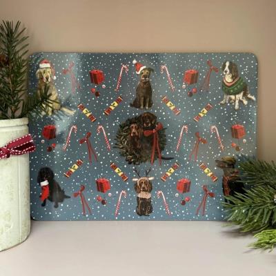 Opakowanie Podkładka pod talerz Świąteczne psy Święta
