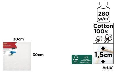 Podobrazie 30x30x1,5cm 280g/m2. Wydawca: Artix. SmakLiter.pl Opakowanie Podobrazie 30x30x1,5cm 280g/m2