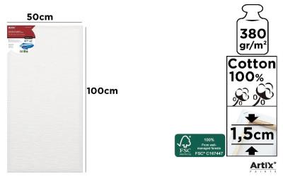 Opakowanie Podobrazie 50x100x1,5cm 380G/m2