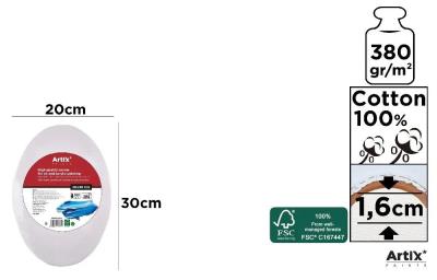 Opakowanie Podobrazie owalne 20x30x1,6cm 380g/m2