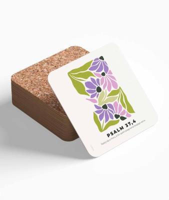 Opakowanie Podstawka korkowa - Raduj się w Panu - modern