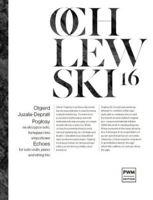 Okładka książki Pogłosy nuty na skrzypce solo, fortepian i trio...