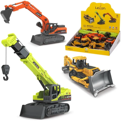 Opakowanie Pojazd budowlany dźwig, koparka, spychacz MIX