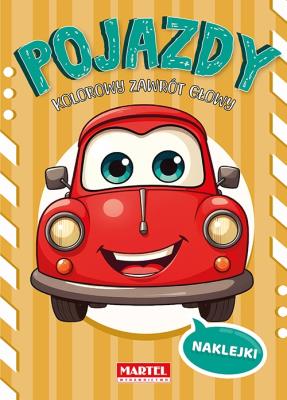 Okładka książki Pojazdy. Kolorowy zawrót głowy. Kolorowanka z naklejkami