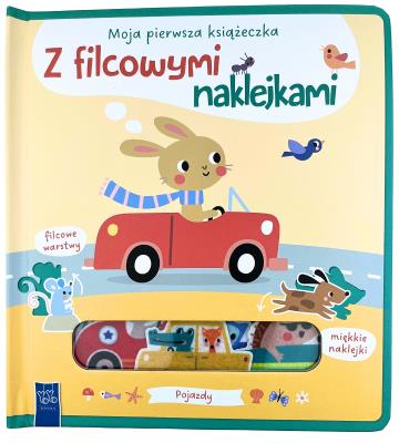 Okładka książki Pojazdy. Moja pierwsza książeczka z filcowymi naklejkami