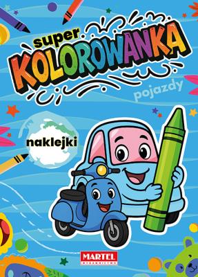 Okładka książki Pojazdy. Super kolorowanka z naklejkami