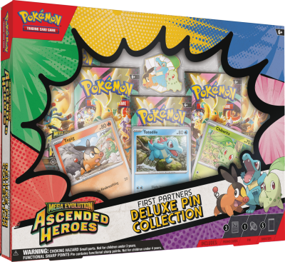 Opakowanie Pokemon TCG: Mega Evolution - Ascended Heroes - Deluxe Pin Collection - First Partners