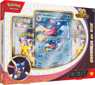 Opakowanie Pokémon TCG: 30th Celebration - Ex Box - Greninja ex