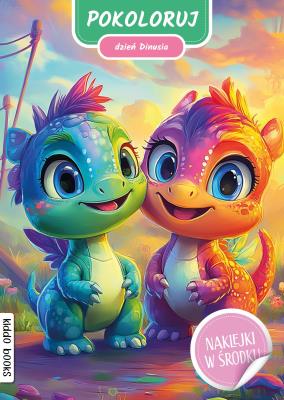 Okładka książki Pokoloruj dzień dinusia