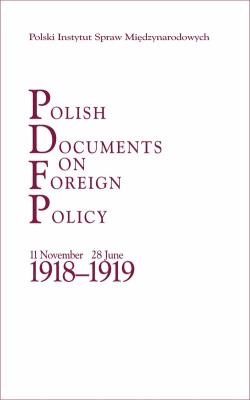 Okładka książki Polish Documents on Foreign Policy. 24 October 1938 - 30 September 1939