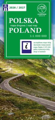 Okładka książki Polska mapa drogowa 1:1 000 000