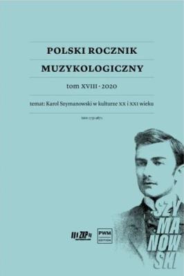 Okładka książki Polski Rocznik Muzykologiczny T.18 2020