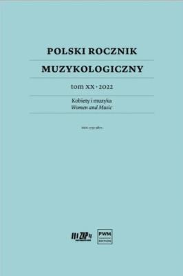 Okładka książki Polski Rocznik Muzykologiczny T.20 2022