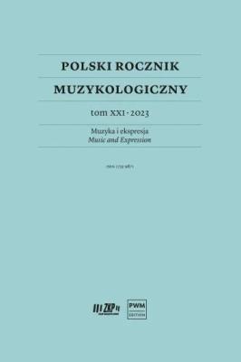 Okładka książki Polski Rocznik Muzykologiczny T.21 2023 Muzyka...