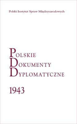Okładka książki Polskie Dokumenty Dyplomatyczne 1943