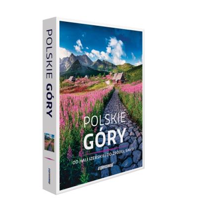 Polskie góry. Od Hali Izerskiej do źródeł Sanu. Autor: Malwina, Agnieszka i Artur Flaczyńscy. SmakLiter.pl Okładka książki Polskie góry. Od Hali Izerskiej do źródeł Sanu