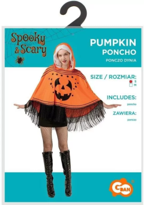 Opakowanie Ponczo dla dorosłych Dynia rozm.S