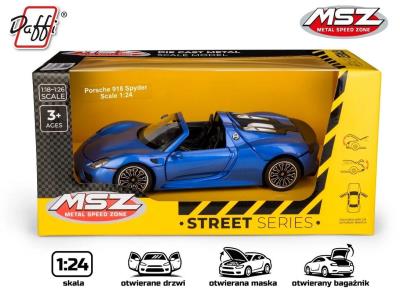 Opakowanie Porsche 918 Spyder niebieski