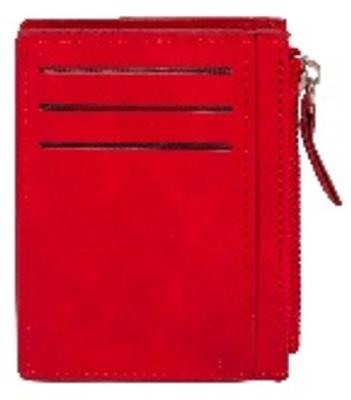 Portfel na karty z suwakiem czerwony. Wydawca: Antra. SmakLiter.pl Opakowanie Portfel na karty z suwakiem czerwony
