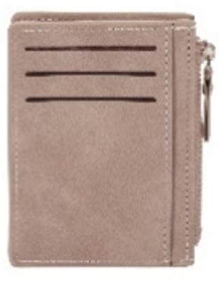 Portfel na karty z suwakiem szary. Wydawca: Antra. SmakLiter.pl Opakowanie Portfel na karty z suwakiem szary