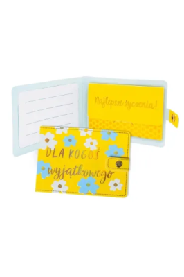 Portfelik Dla kogoś wyjątkowego kwiatki. Wydawca: Kukartka. SmakLiter.pl Opakowanie Portfelik Dla kogoś wyjątkowego kwiatki