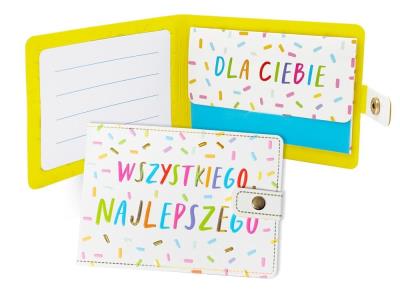 Opakowanie Portfelik Wszystkiego najlepszego kolor kreski