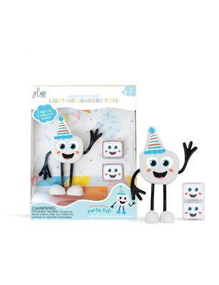 Opakowanie Postać do kąpieli Party Pal zestaw z dwiema kostkami sensorycznymi świecącymi w wodzie