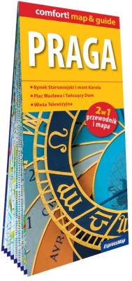 Okładka książki Praga laminowany przewodnik i mapa 2w1