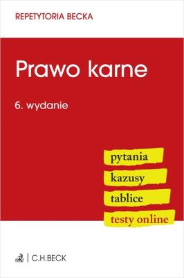 Okładka książki Prawo karne. Pytania. Kazusy. Tablice. Testy online