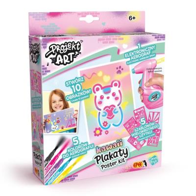 Opakowanie Projekt Art z aerografem - Plakaty Kawaii