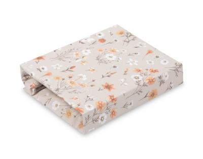 Opakowanie Prześcieradło Drukowane Bawełna Bloom Beige 60x120