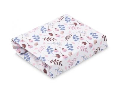 Opakowanie Prześcieradło Drukowane Bawełna Twigs Pink 60x120