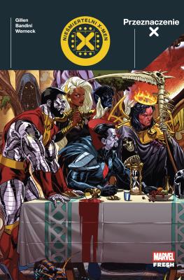 Przeznaczenie X. Nieśmiertelni X-Men. Autor: Michele Bandini, Lucas Werneck, Kieron Gillen. SmakLiter.pl Okładka książki Przeznaczenie X. Nieśmiertelni X-Men