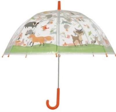 Opakowanie Przezroczysty parasol dziecięcy leśne zwierzęta