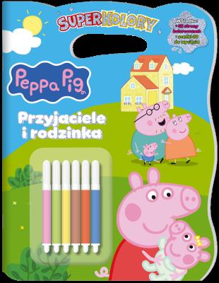 Okładka książki Przyjaciele i rodzinka. Świnka Peppa. Superkolory